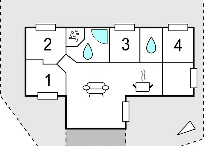 Сasa de vacaciones Four-bedroom In Rudkobing